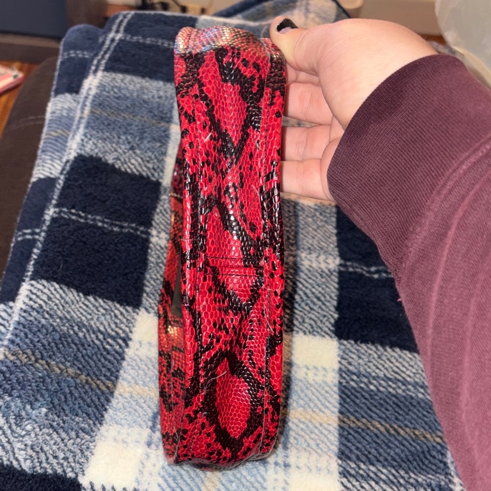 Red Snake Print Coach Women's Bag Y2K - Picture 5 of 5